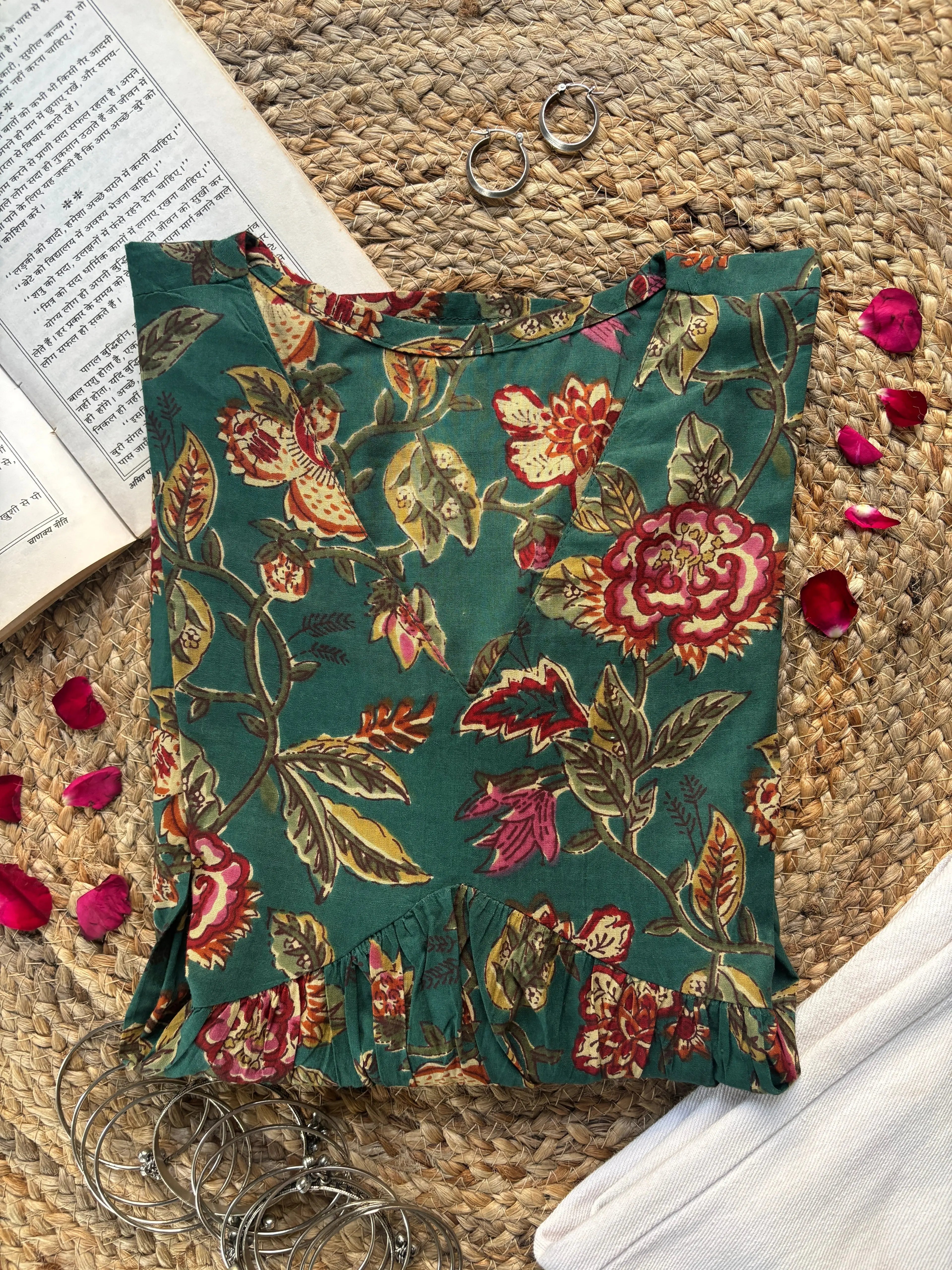 Vinni Peplum Style Short Kurti - kalyanja